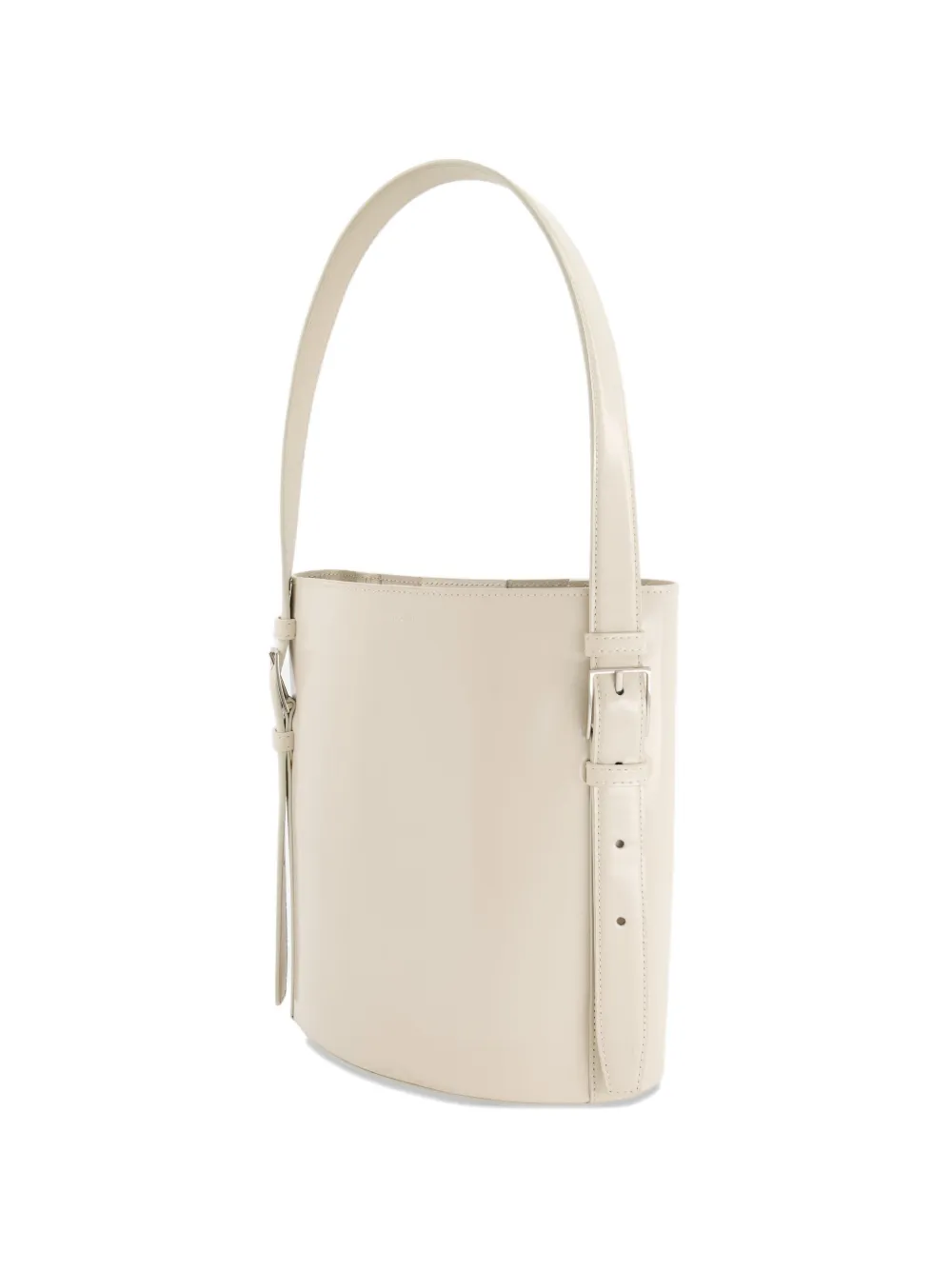 Coperni Cilindervormige ergonomische bucket-tas Beige