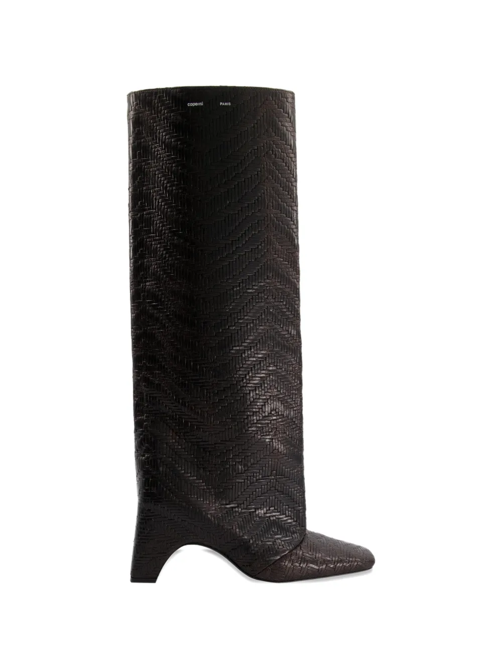 Coperni textured block heel boots Bruin