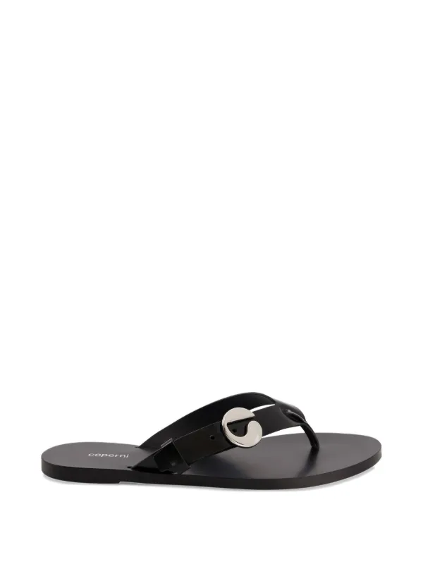 Coperni C Logo Flip-flop Sandals in Black