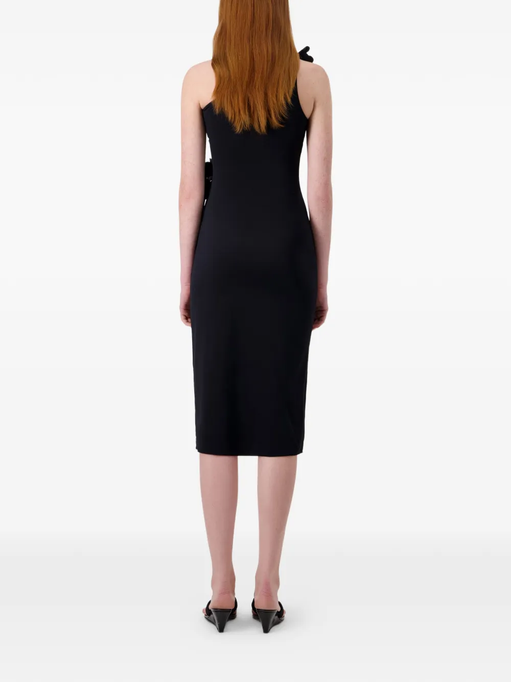 Coperni Asymmetrische mini-jurk Zwart