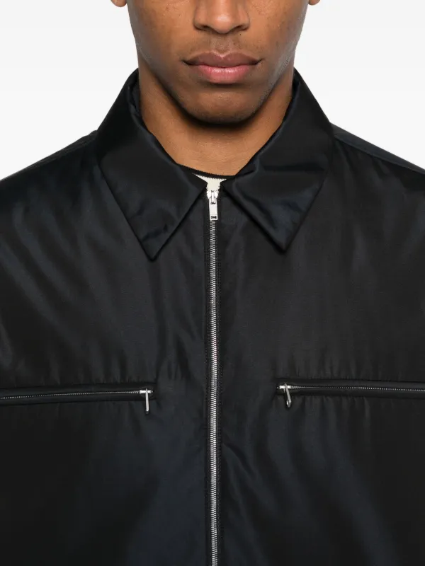Jil Sander Padded Shirt Jacket | Blue | FARFETCH AO