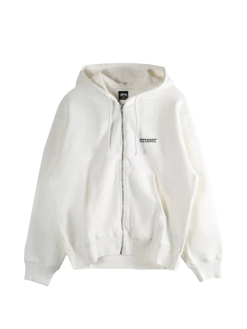 Stüssy zip-fastening hoodie | White | Image 1