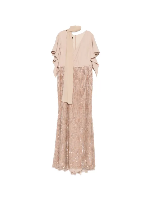 couture club dress The Couture Club Sequinned Scarf Maxi Dress