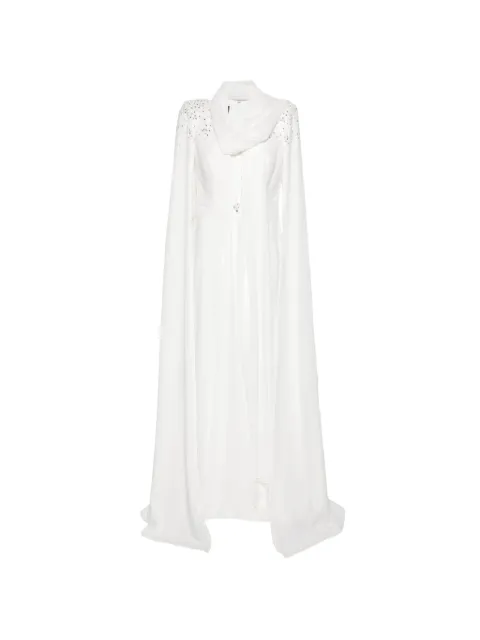 THE COUTURE CLUB  vestido de fiesta estilo capa con apliques