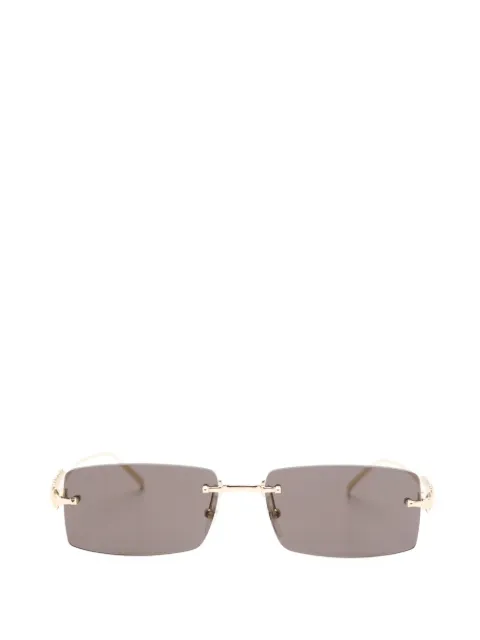 Cartier Eyewear studded rectangle sunglasses
