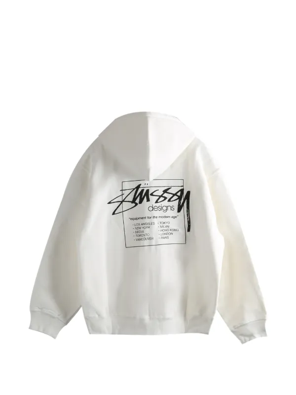 Stüssy zip-fastening Hoodie | White | FARFETCH