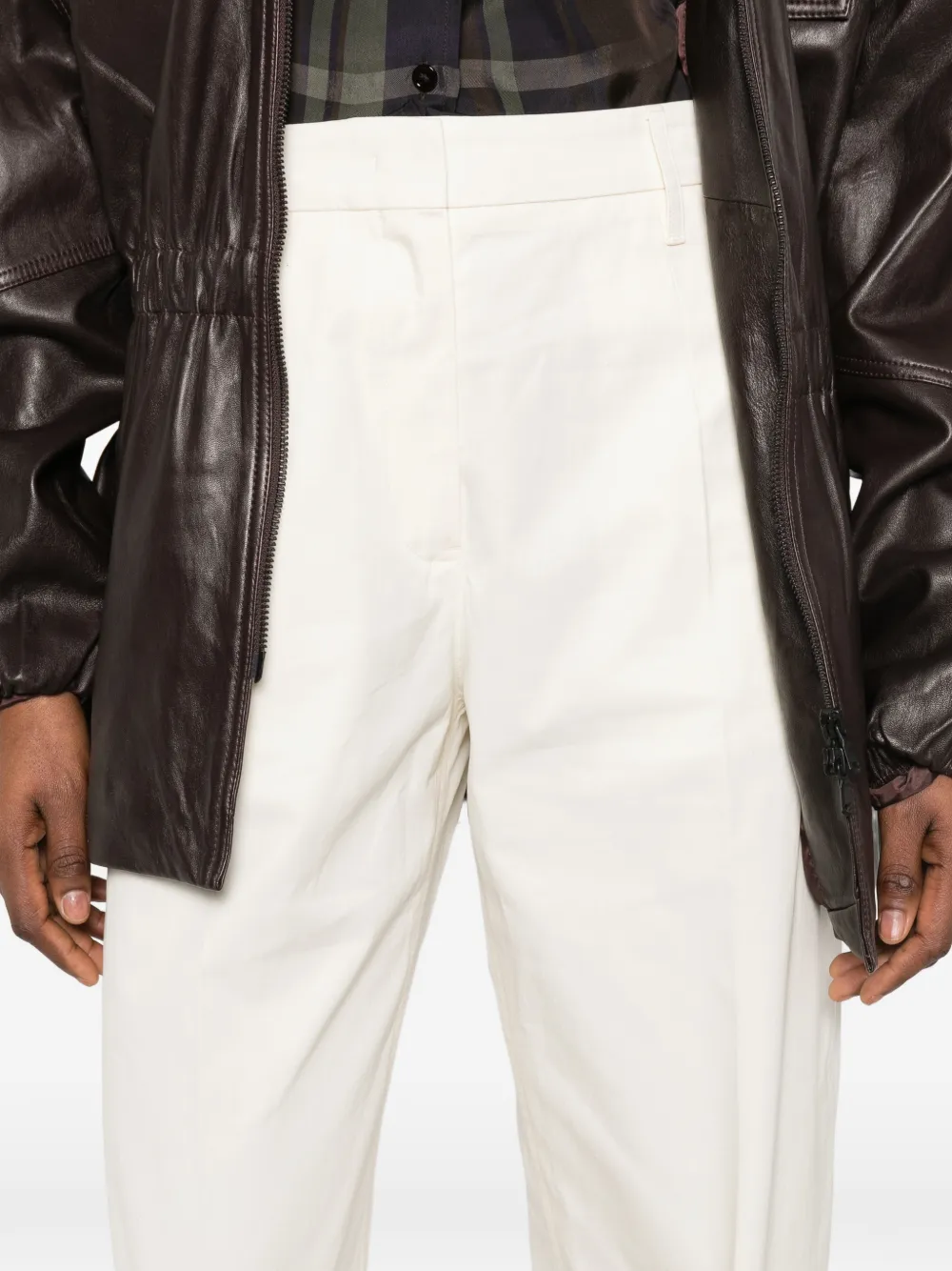 Jil Sander Katoenen broek Beige