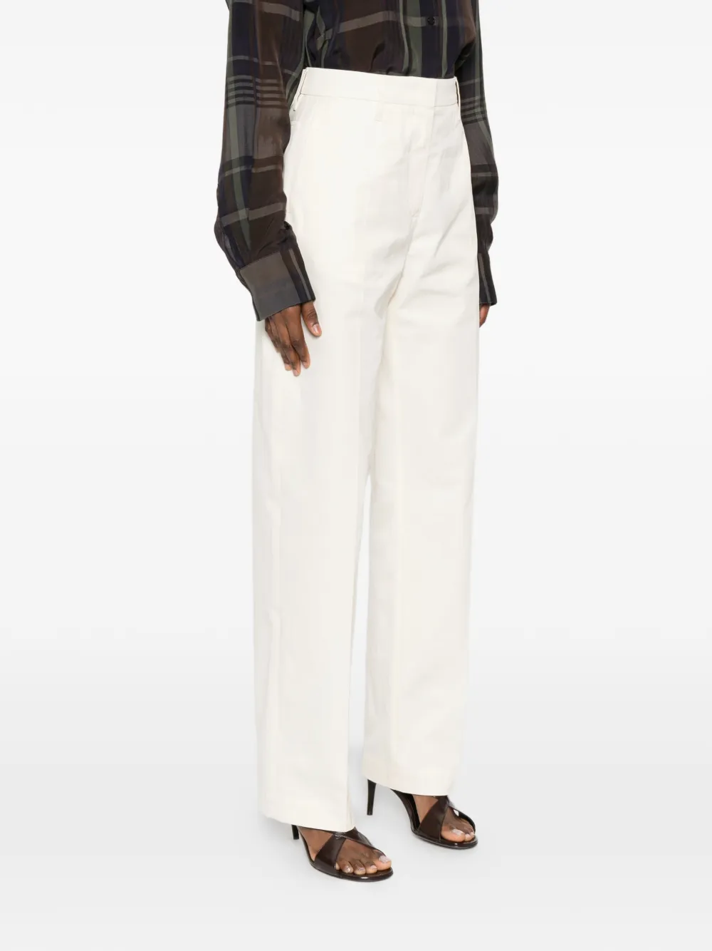 Jil Sander Katoenen broek Beige