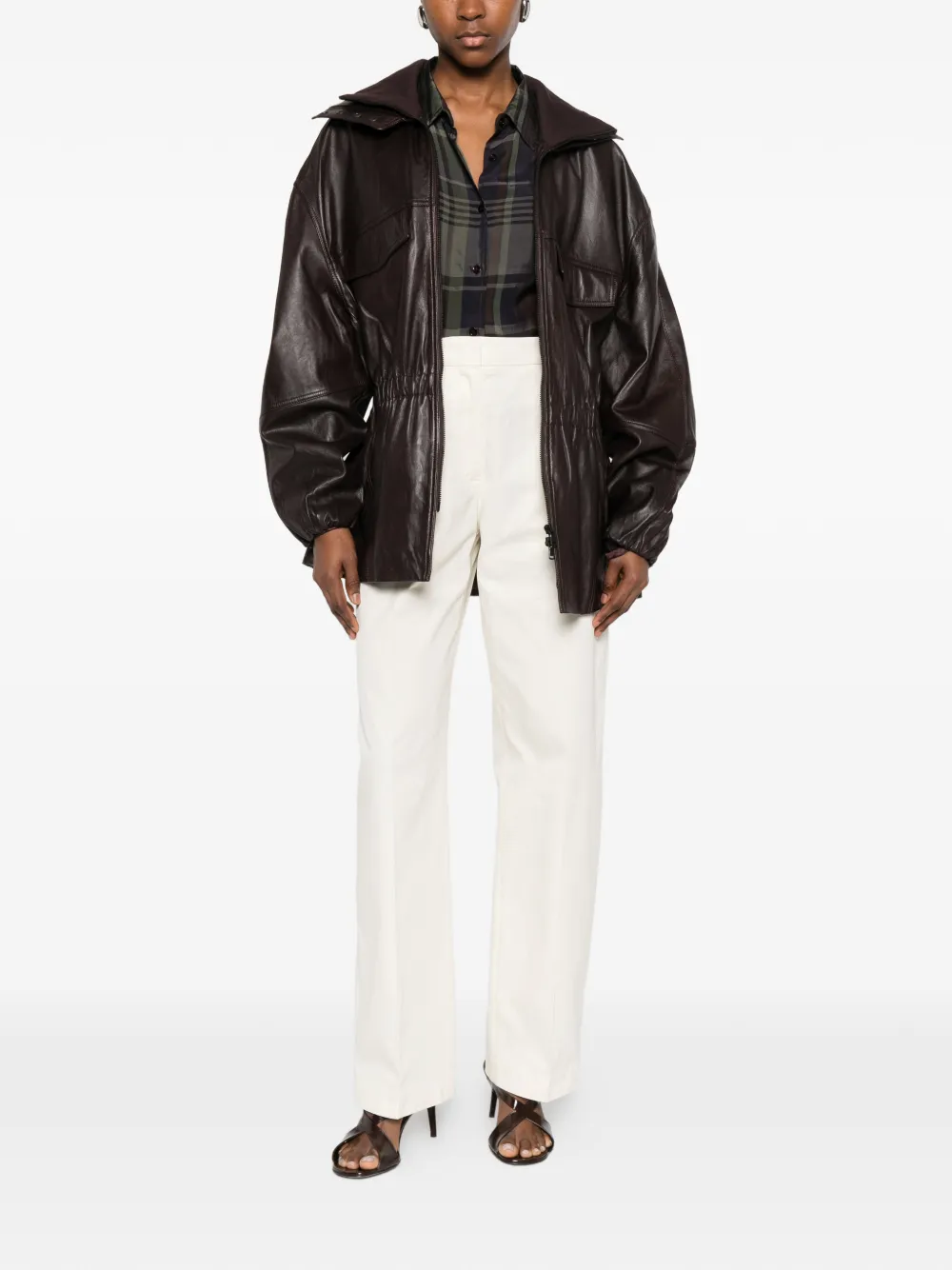 Jil Sander Katoenen broek Beige