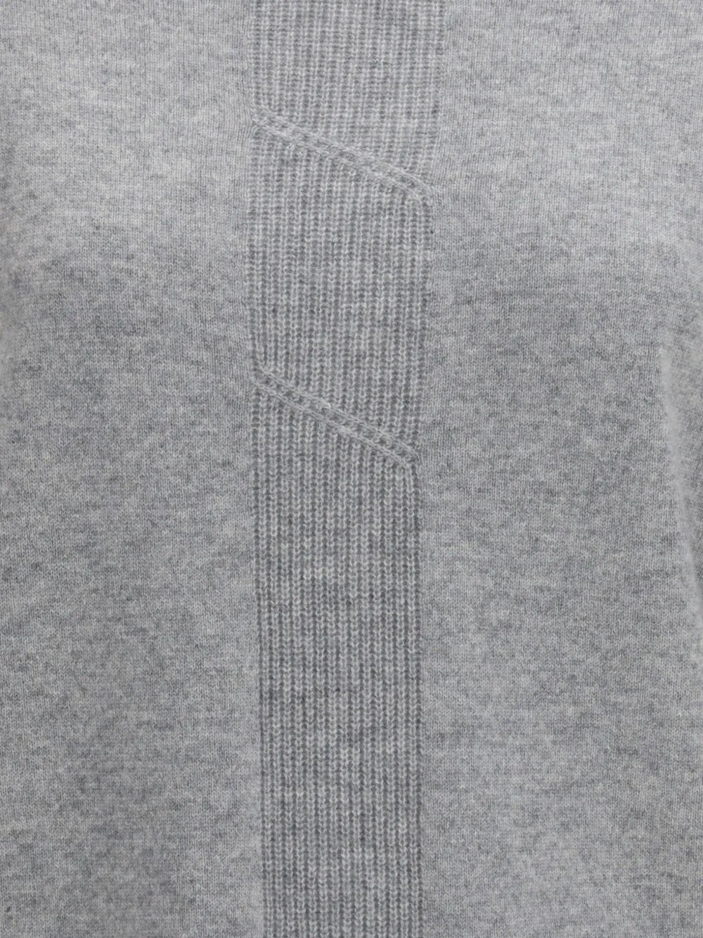  Max Mara Pull à Col Montant - Gris 