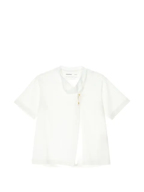 Carven kilt-pin T-shirt