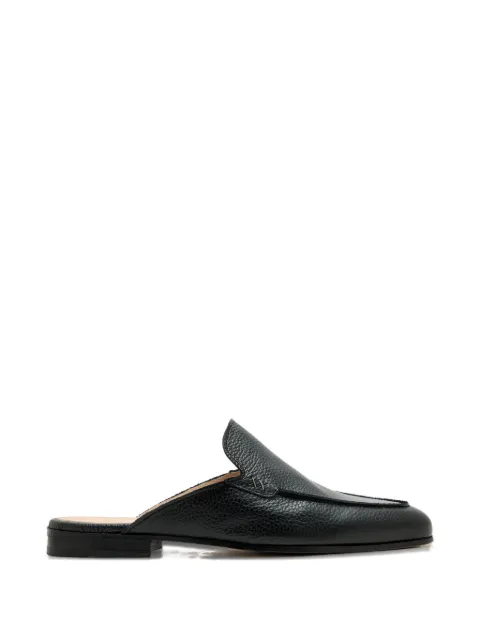 Forsa topstitched mules