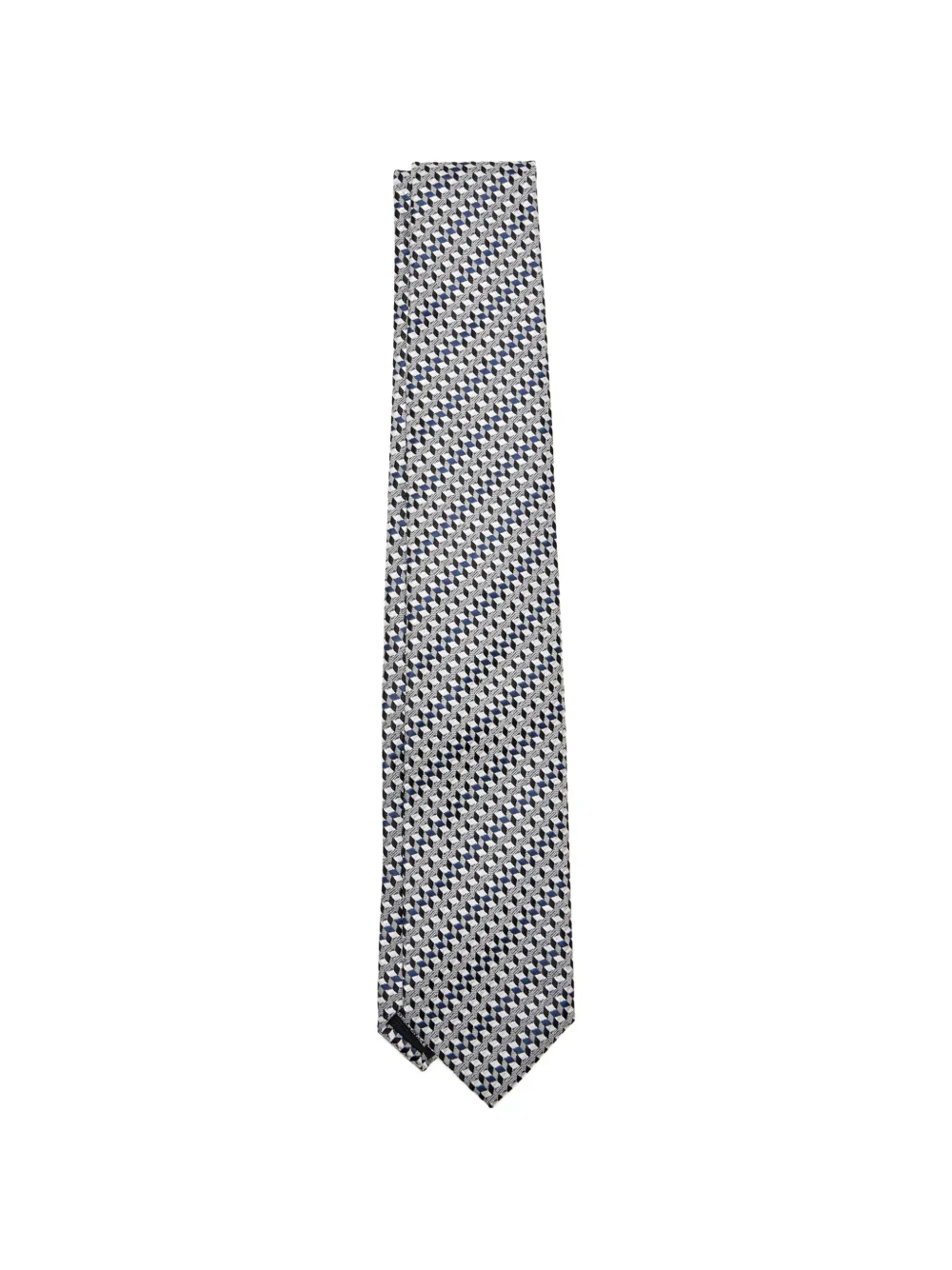 TOM FORD geometric tie - Bianco