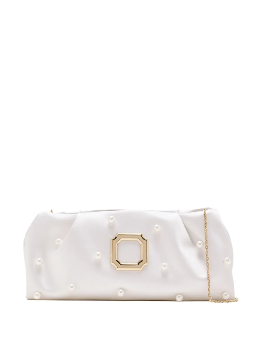 Malone Souliers pearl embellished vittorio clutch bag - Bianco