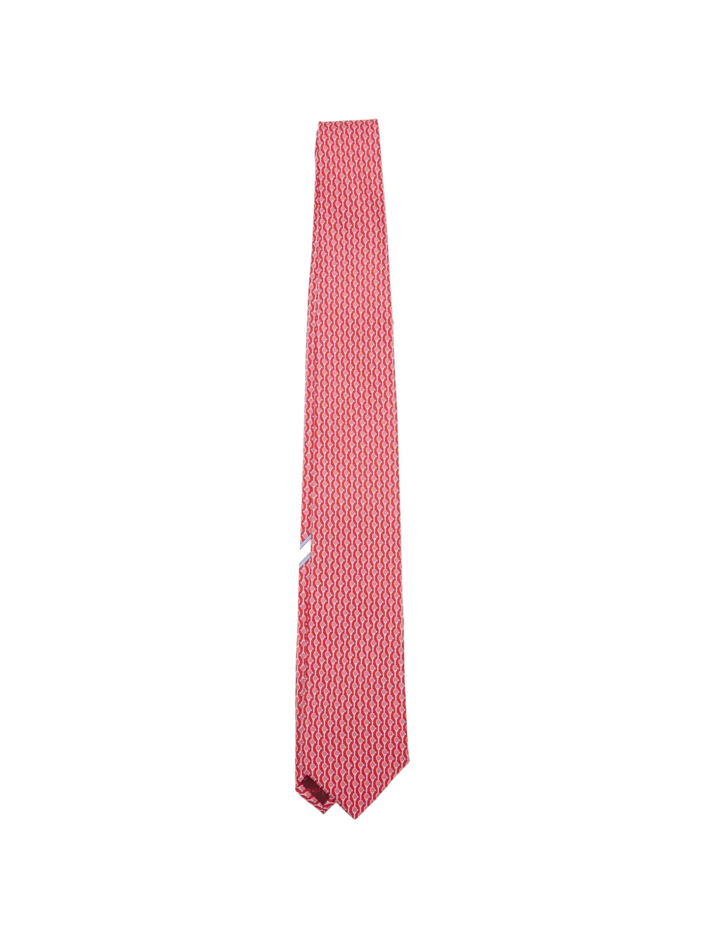 Ferragamo tennis print tie - Rosso