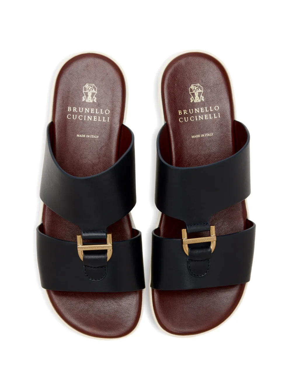 Brunello Cucinelli Uitgesneden sandalen Zwart