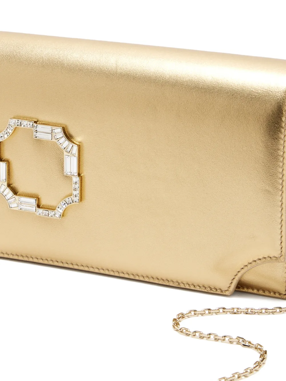 Malone Souliers Vivien verfraaide clutch Goud