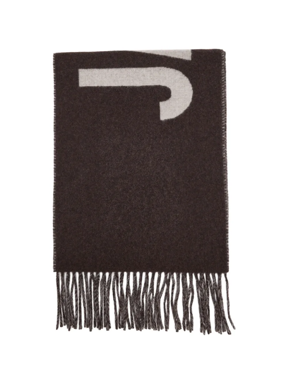 Jacquemus logo scarf - Marrone