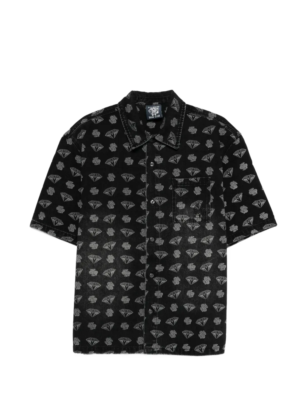 Billionaire Boys Club patterned short sleeve shirt - Nero