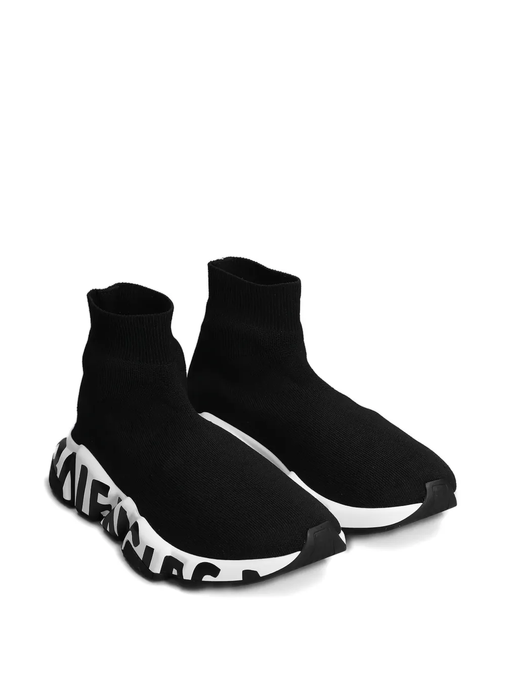 Balenciaga Speed sneakers met logo zool Zwart