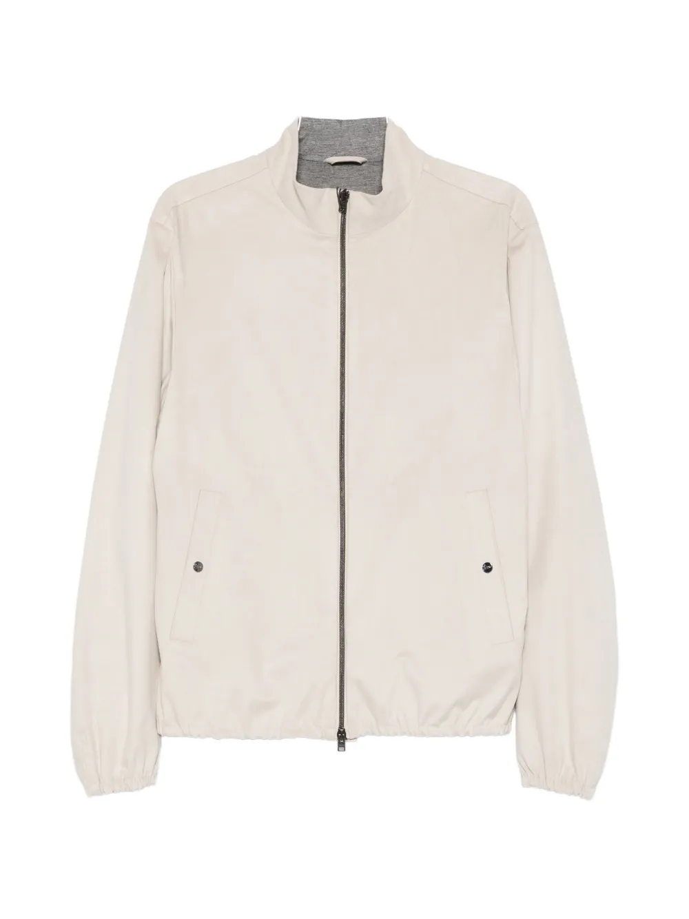 Herno zip-up long-sleeve jacket - Toni neutri