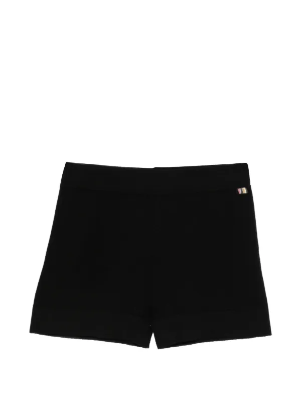 Extreme Cashmere Nº450 Bummy Knitted Shorts in Black