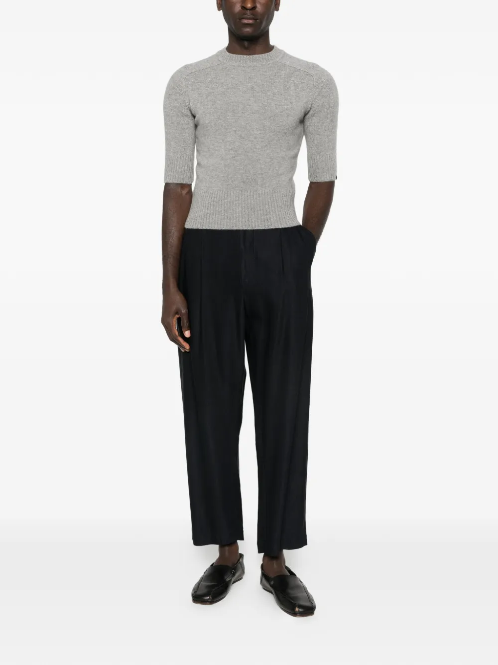Lauren Short-Sleeve Crew-Neck Sweater