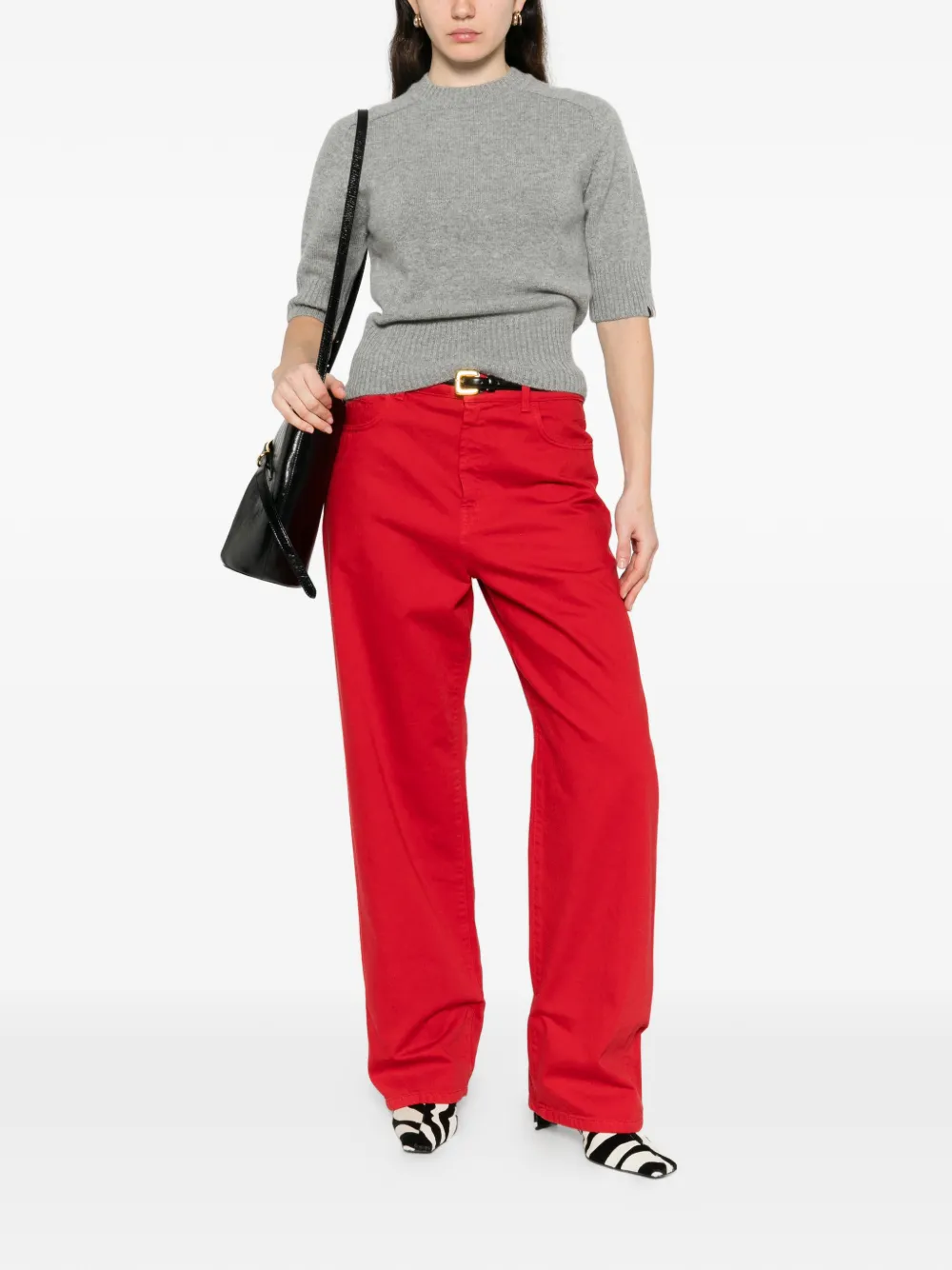 Lauren Short-Sleeve Crew-Neck Sweater