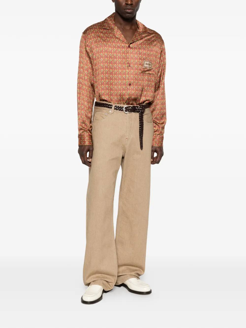 Paisley Patterned Pocket Shirt