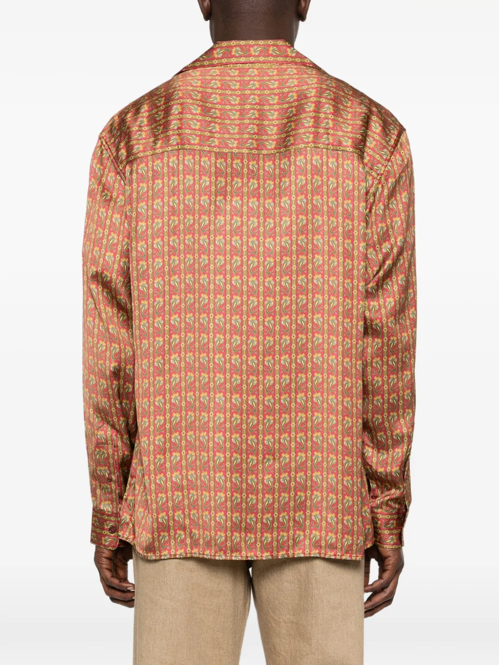 Paisley Patterned Pocket Shirt