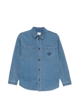 Fendi Kids デニムシャツ | ブルー | FARFETCH JP