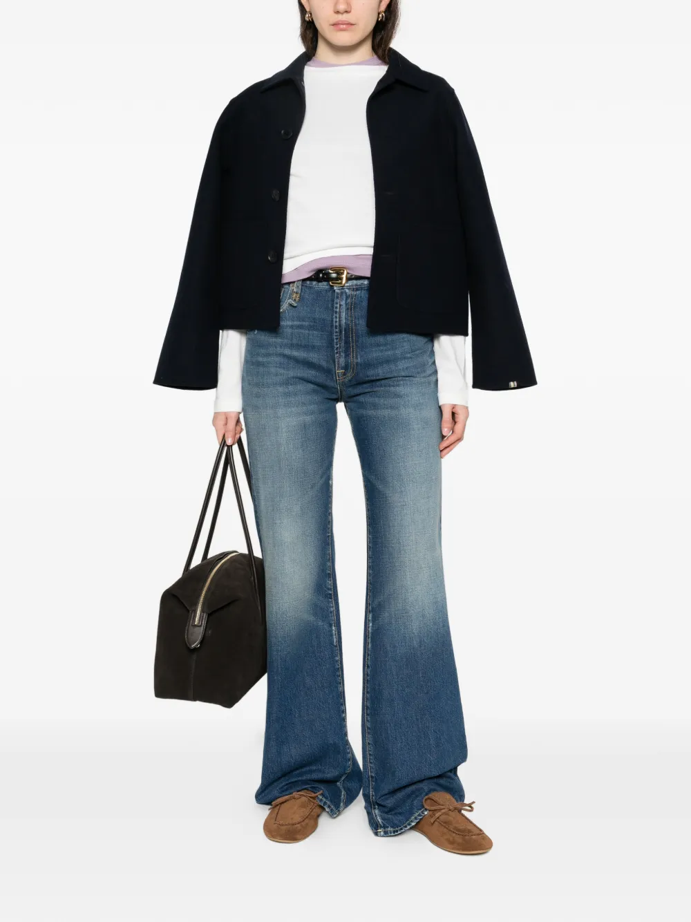 extreme cashmere Lisa T-shirt met lange mouwen Wit
