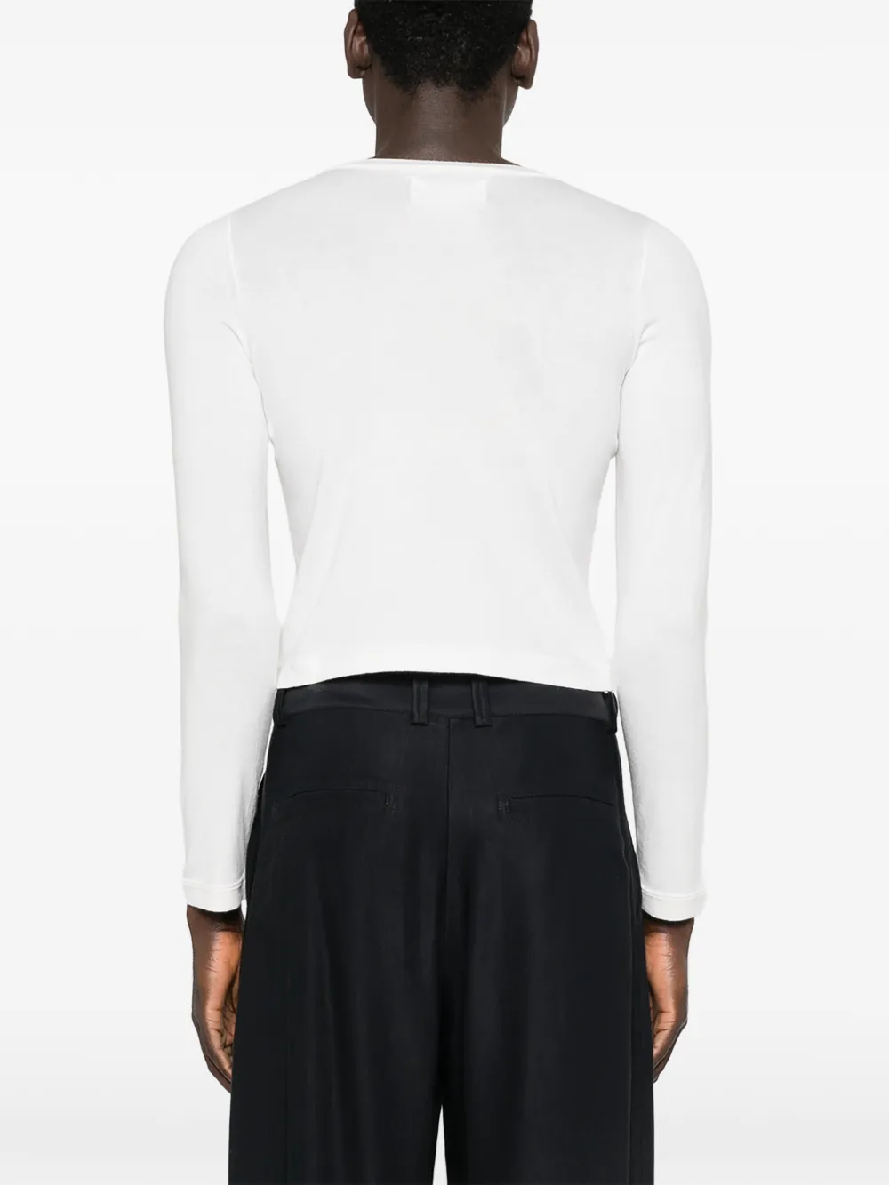 extreme cashmere Lisa T-shirt met lange mouwen Wit