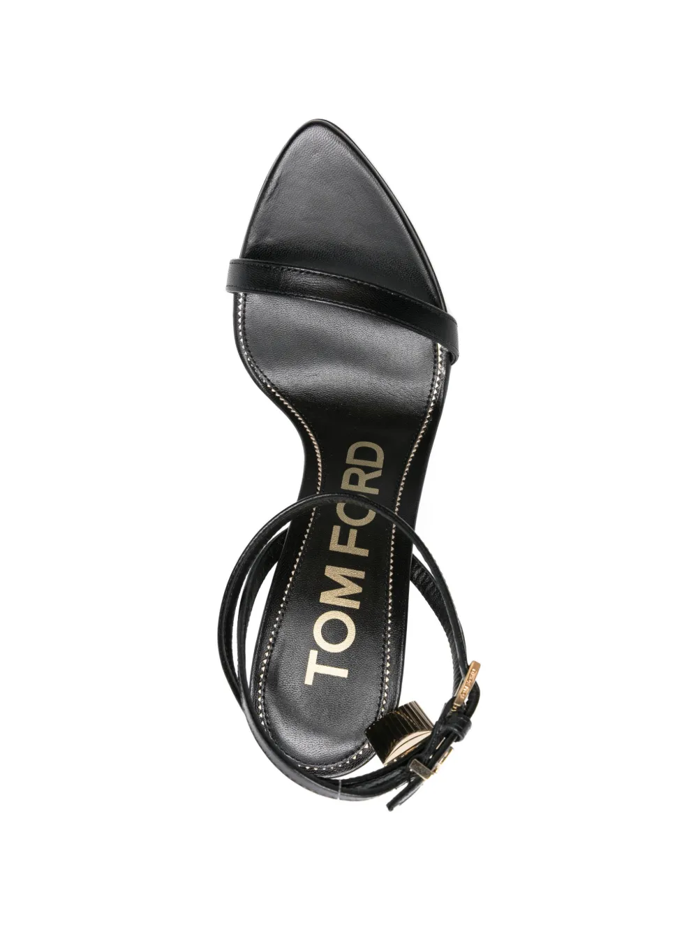 TOM FORD Sandalen met hangslot en hoge hak Zwart