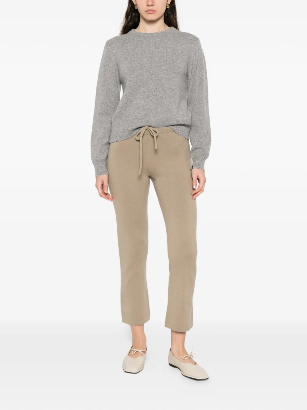 extreme cashmere Nº430 Jeanne trui met ronde hals Grijs