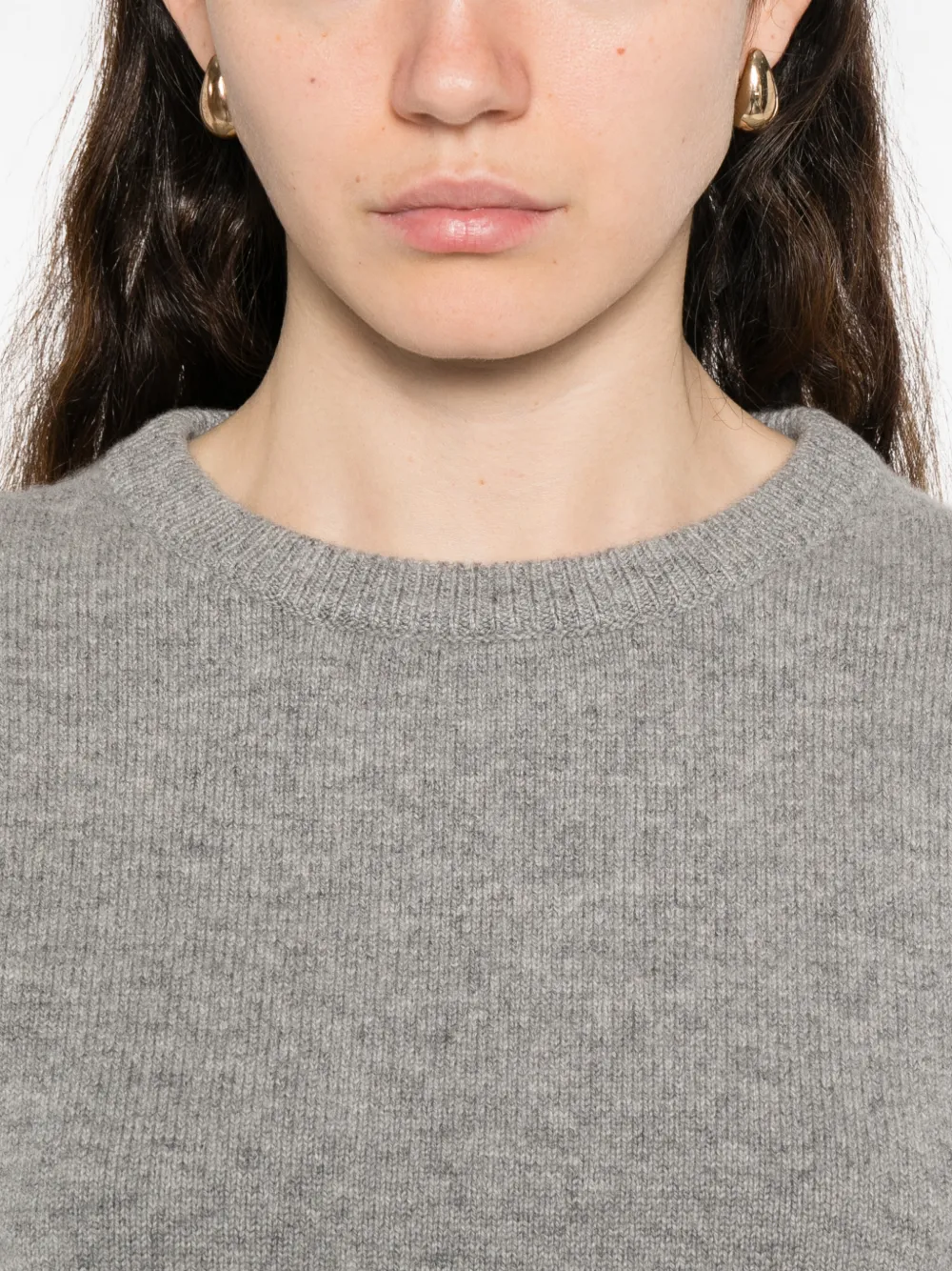extreme cashmere Nº430 Jeanne trui met ronde hals Grijs
