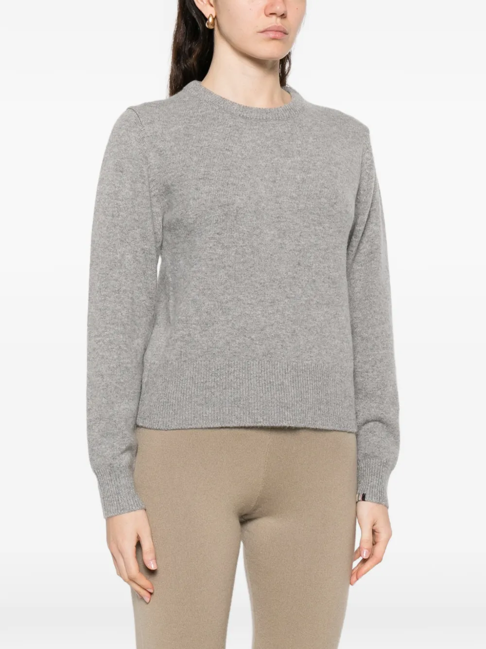 extreme cashmere Nº430 Jeanne trui met ronde hals Grijs