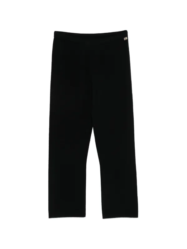 Extreme Cashmere Nº461 Wander Knitted Trousers in Black