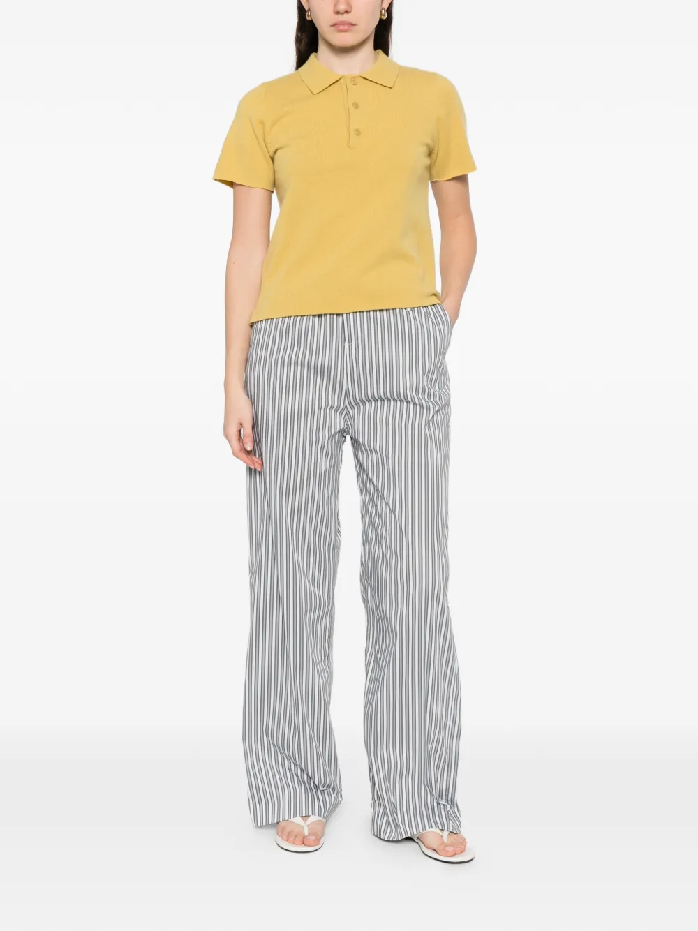 extreme cashmere Nº198 Salamander gebreide polotop Geel