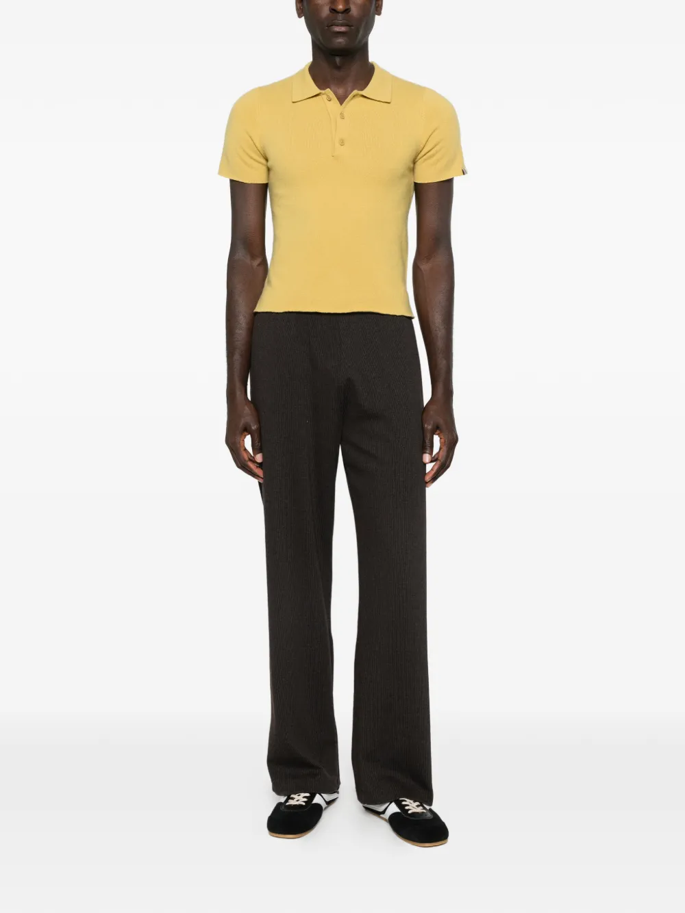 extreme cashmere Nº198 Salamander gebreide polotop Geel