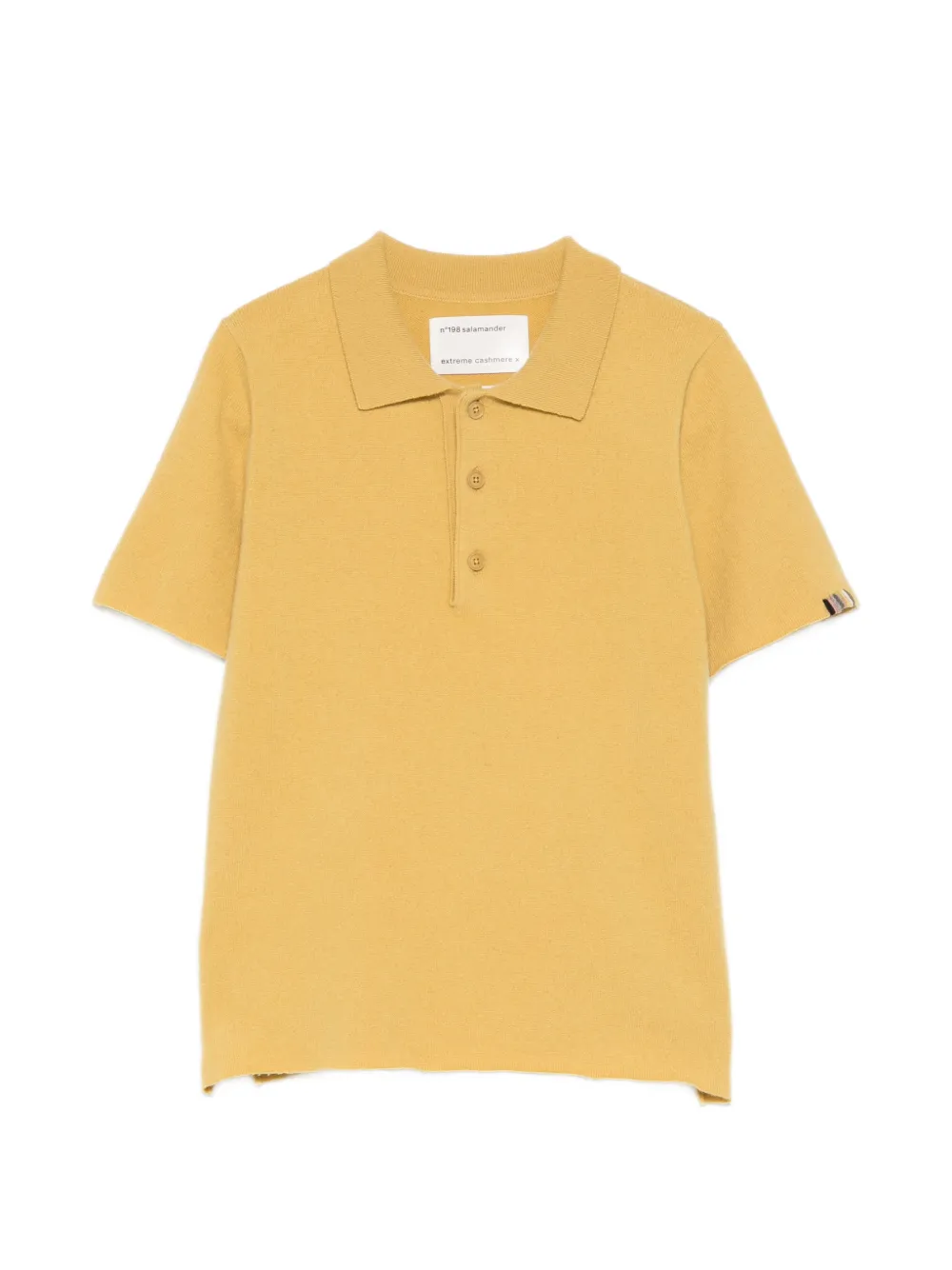 extreme cashmere Nº198 Salamander knitted polo top - Giallo
