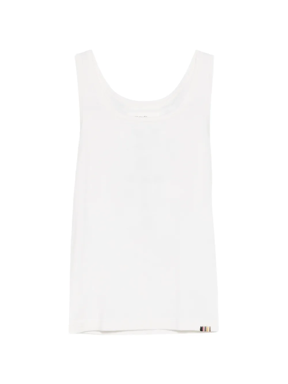 extreme cashmere Nº453 Claudia scoop-neck tank top - Bianco