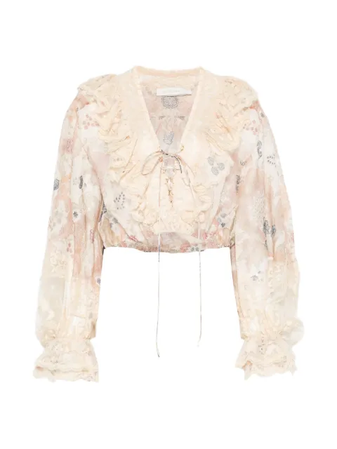 ZIMMERMANN Rebellion ruffled blouse