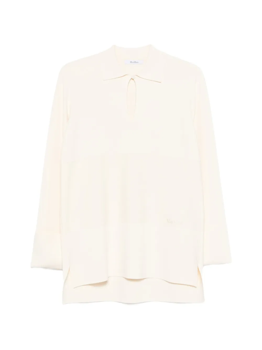 Max Mara long-sleeve polo top - Nude