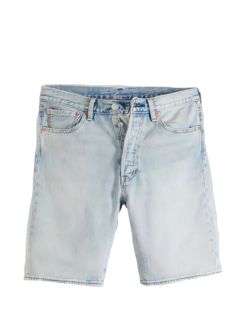 Levi's faded denim shorts Blauw