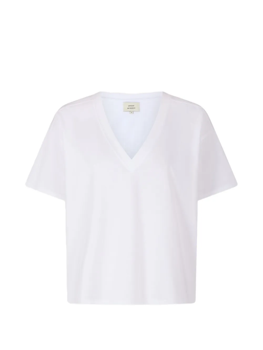 LouLou de Saison FAAA T-shirt met V-hals Wit