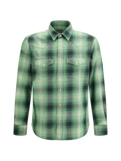 TOM FORD checked slim shirt