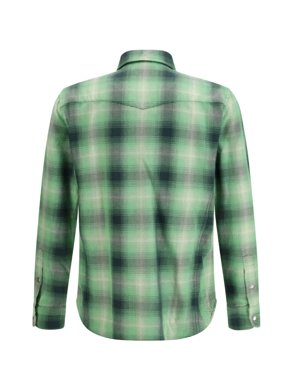 TOM FORD Geruit overhemd Groen