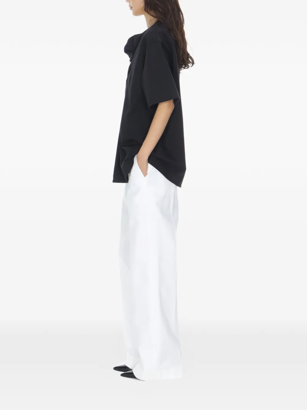Carven Kilt-pin T-shirt in Black, view 4