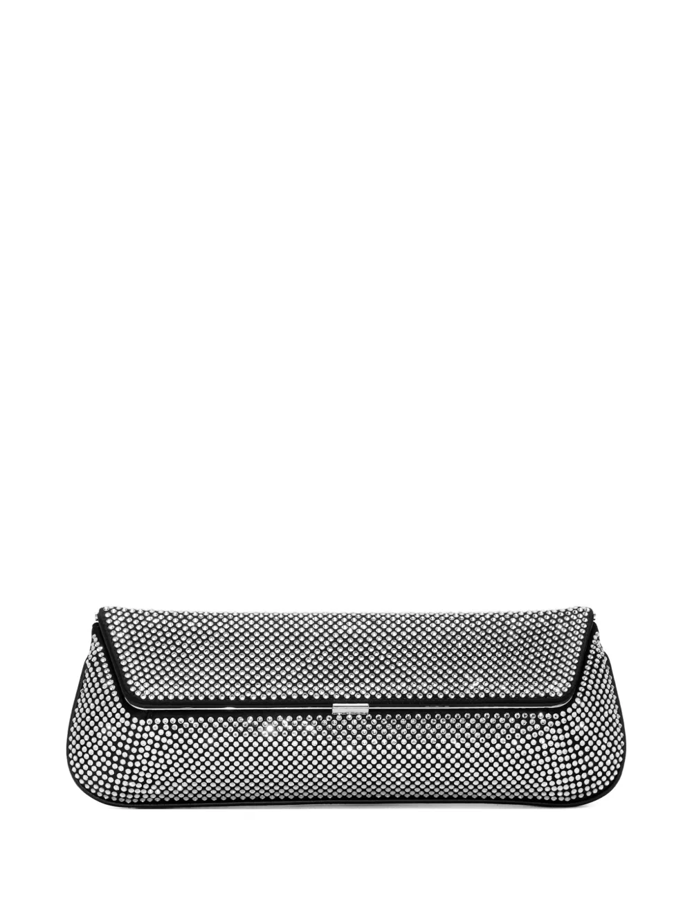 Amina Muaddi Clutch con cristalli - Nero